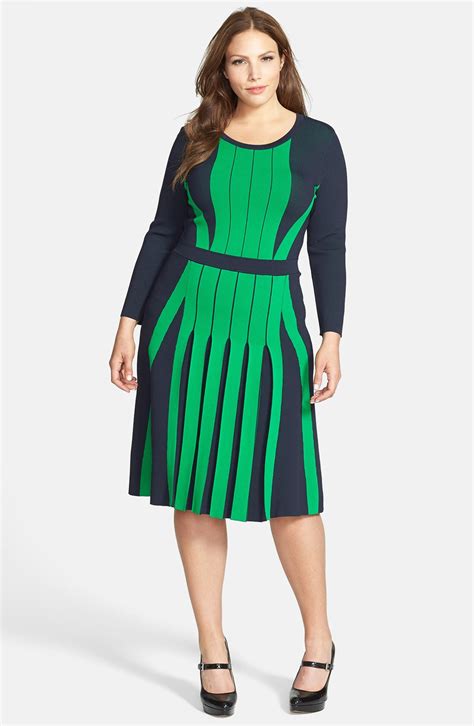 Michael Kors Pleated Fit and Flare Dress 